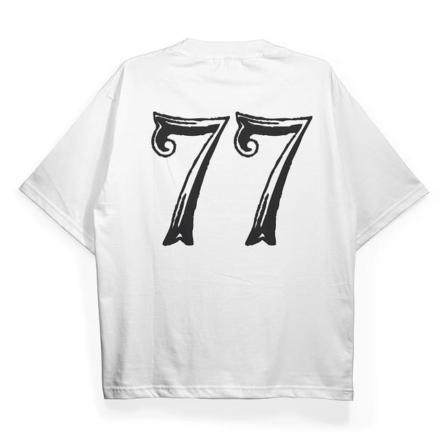 T2032 77 Baskılı Oversize Tshirt