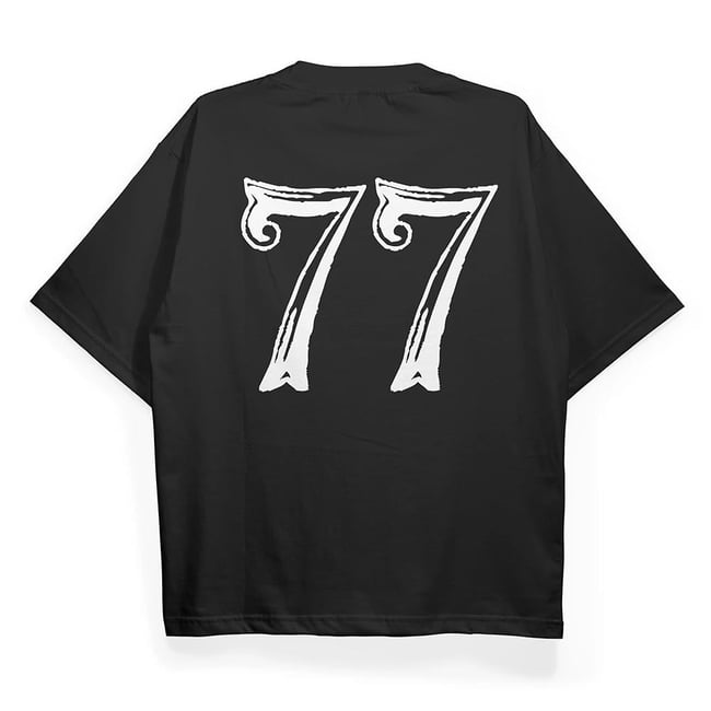 T2032 77 Baskılı Oversize Tshirt