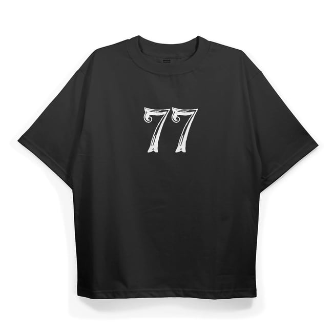 T2032 77 Baskılı Oversize Tshirt