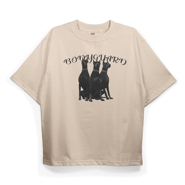 T2033 Bodyguard Baskılı Oversize Tshirt