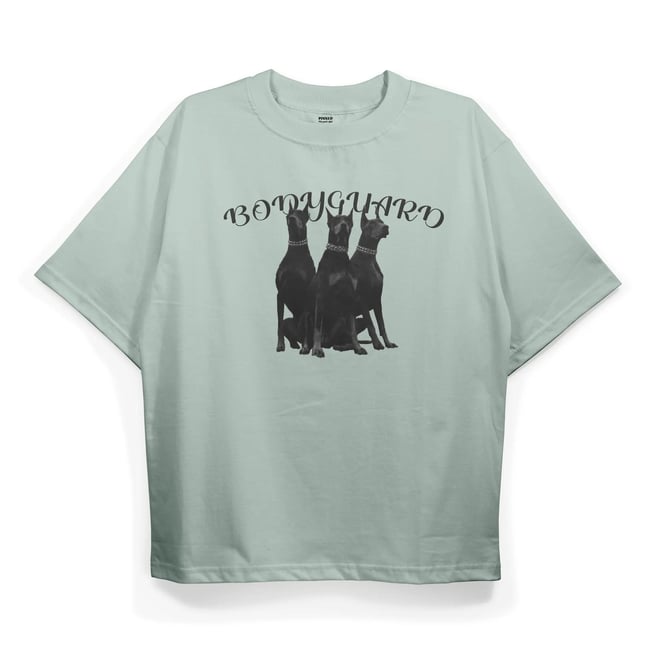 T2033 Bodyguard Baskılı Oversize Tshirt
