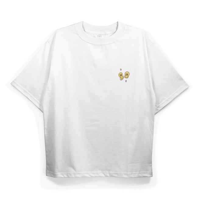 T2037 Take No Shit Baskılı Oversize Tshirt