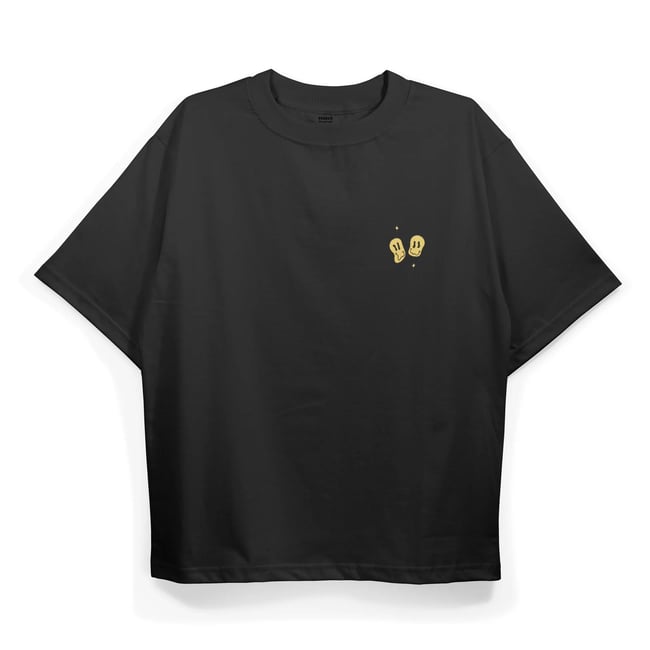 T2037 Take No Shit Baskılı Oversize Tshirt
