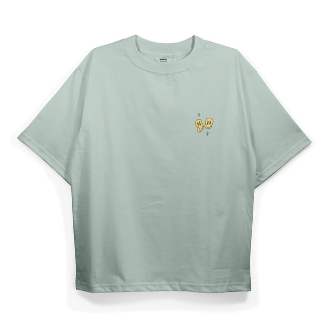 T2037 Take No Shit Baskılı Oversize Tshirt