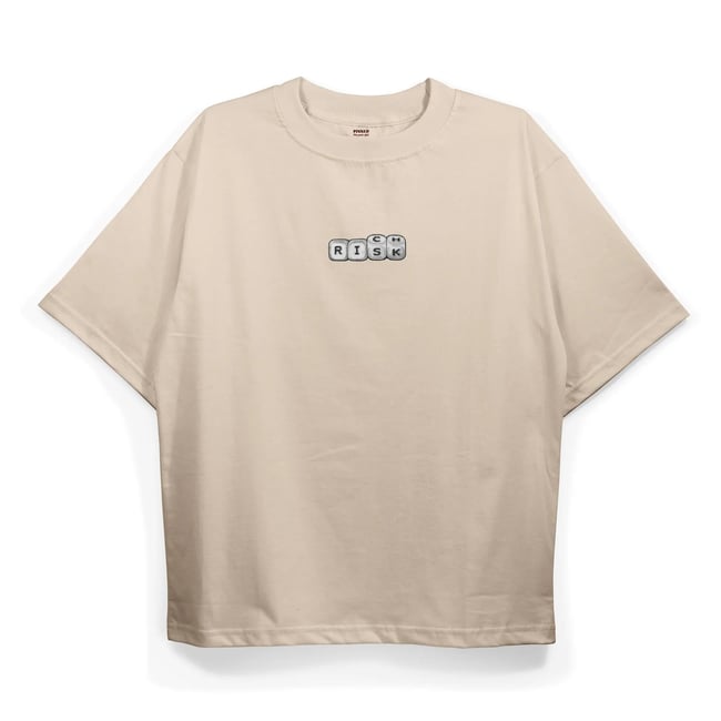 T2041 Risk-Rich Baskılı Oversize Tshirt