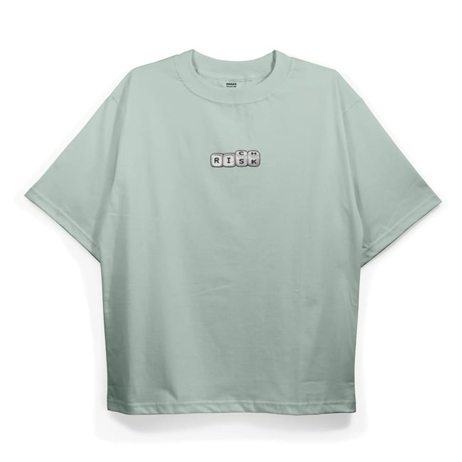 T2041 Risk-Rich Baskılı Oversize Tshirt