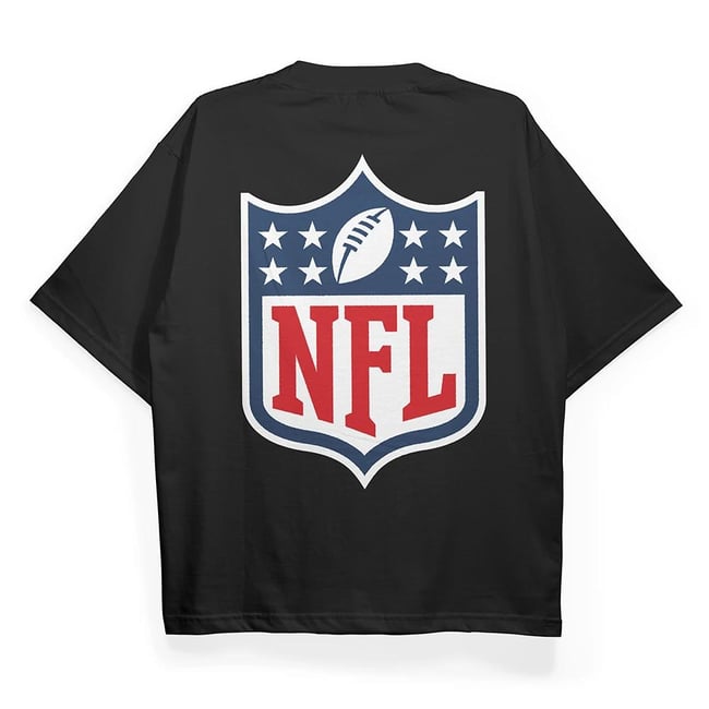 T2042 NFL Baskılı Oversize Tshirt