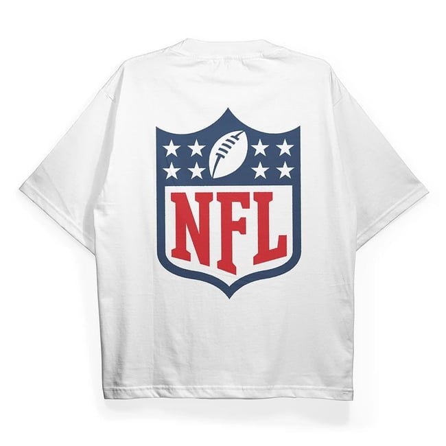 T2042 NFL Baskılı Oversize Tshirt