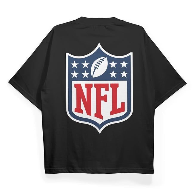 T2042 NFL Baskılı Oversize Tshirt