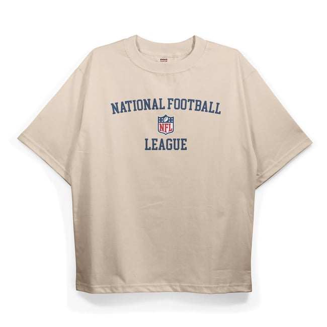 T2042 NFL Baskılı Oversize Tshirt