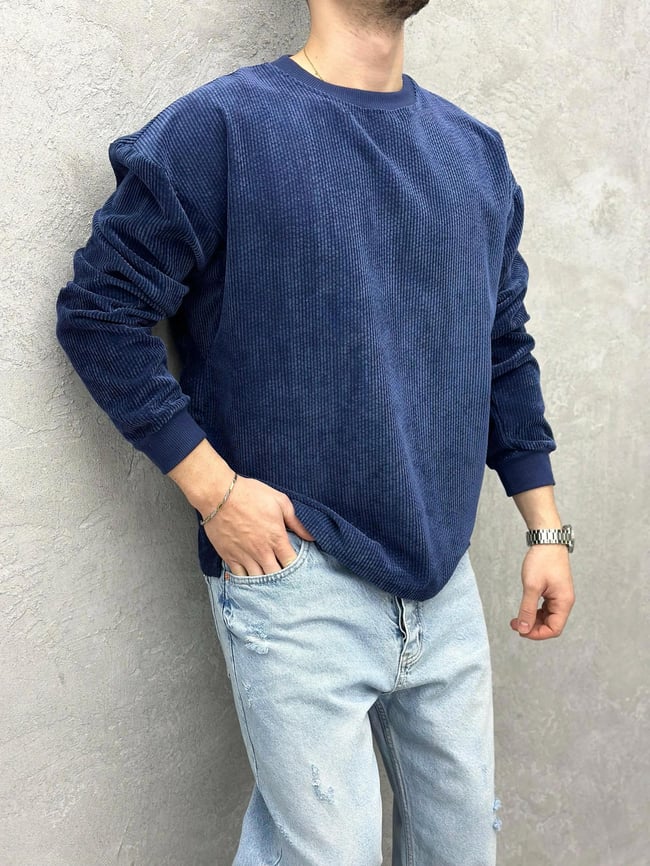 TR1035 KADİFE KUMAŞ SWEATSHİRT