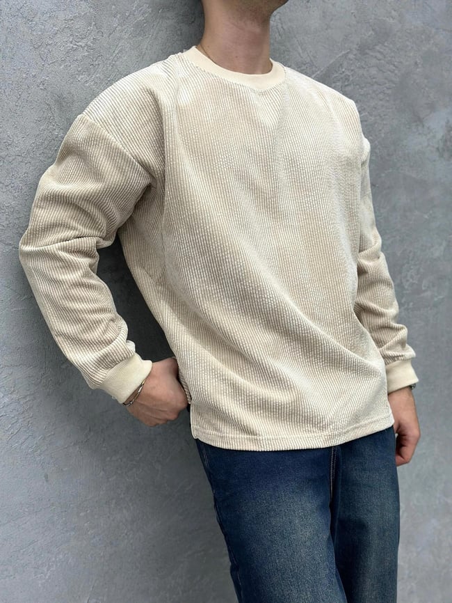 TR1043 KADİFE KUMAŞ SWEATSHİRT