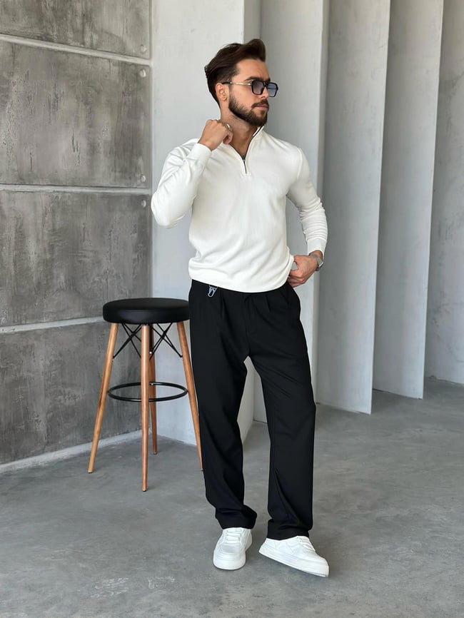 TR1065 FERMUARLI TRİKO KAZAK