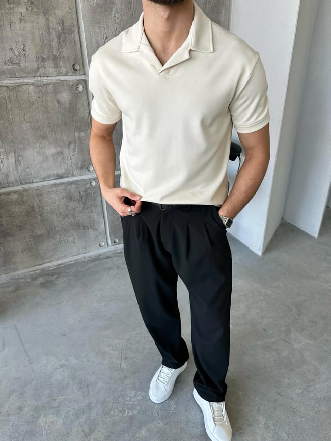 TR2000 Polo yaka triko KREM K