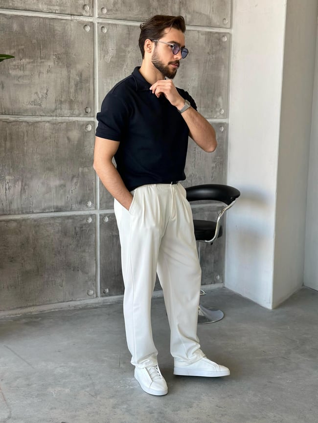 TR2002 Polo yaka triko LACİVERT K