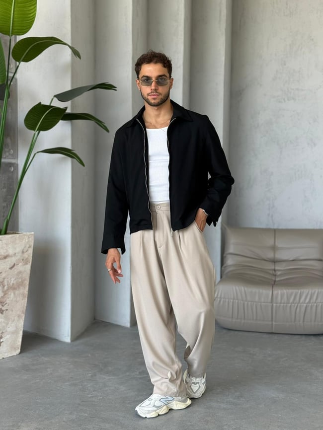 Yakalı casual ceket