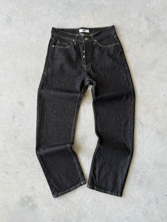 YIKAMALI ANTRASİT GRİ BAGGY PANTOLON