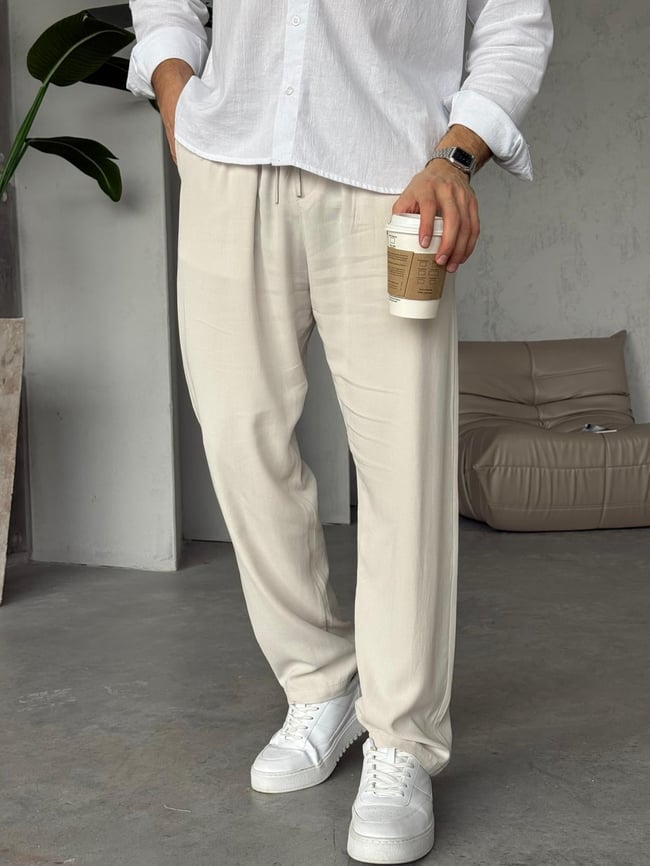 Yıkamalı Modal Jogger Pantolon  Y - Taş