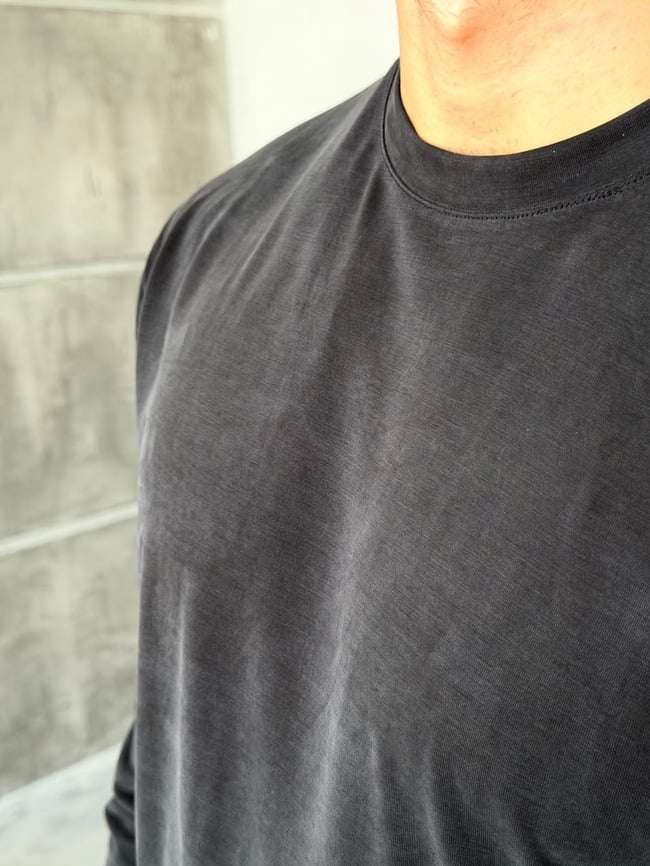 Yıkamalı Modal Kumaş Basic Sweat M Siyah