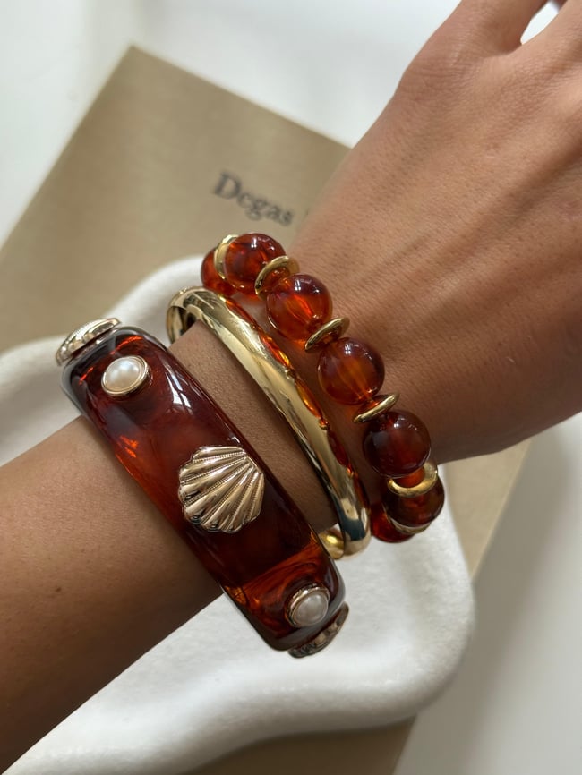 Amber Shell Bileklik Seti
