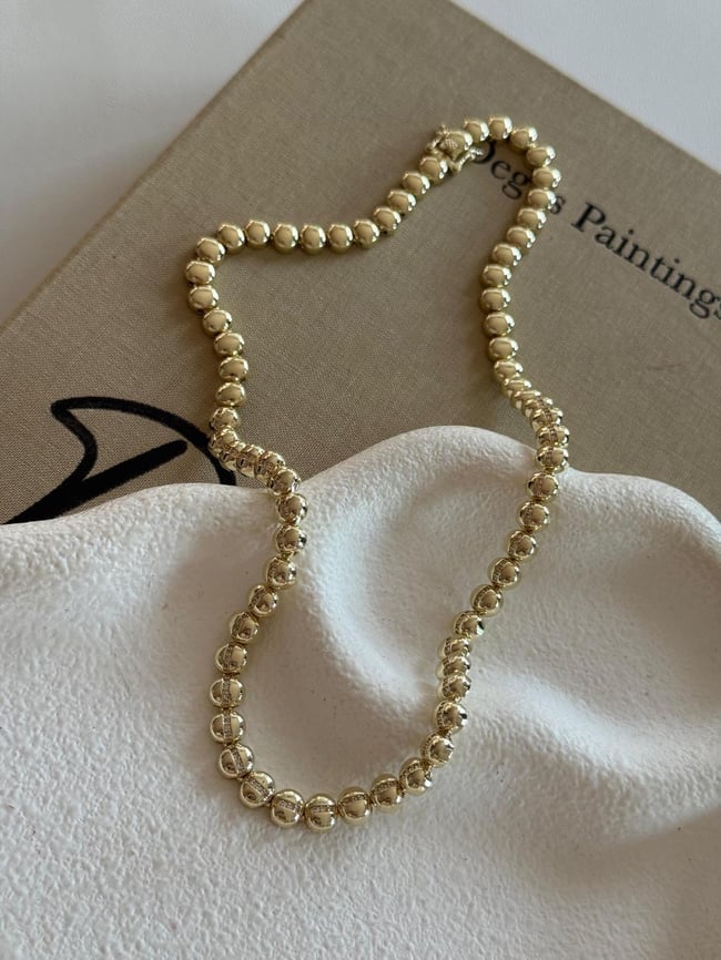 Golden Beads Altın Kaplama Kadın Kolye