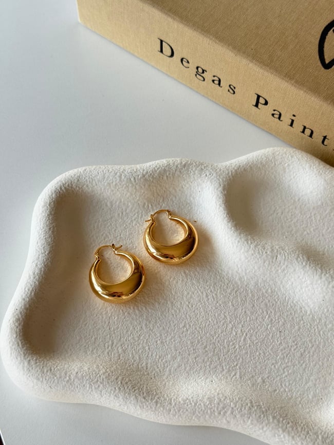 Luna Gold Halka Kadın Küpe