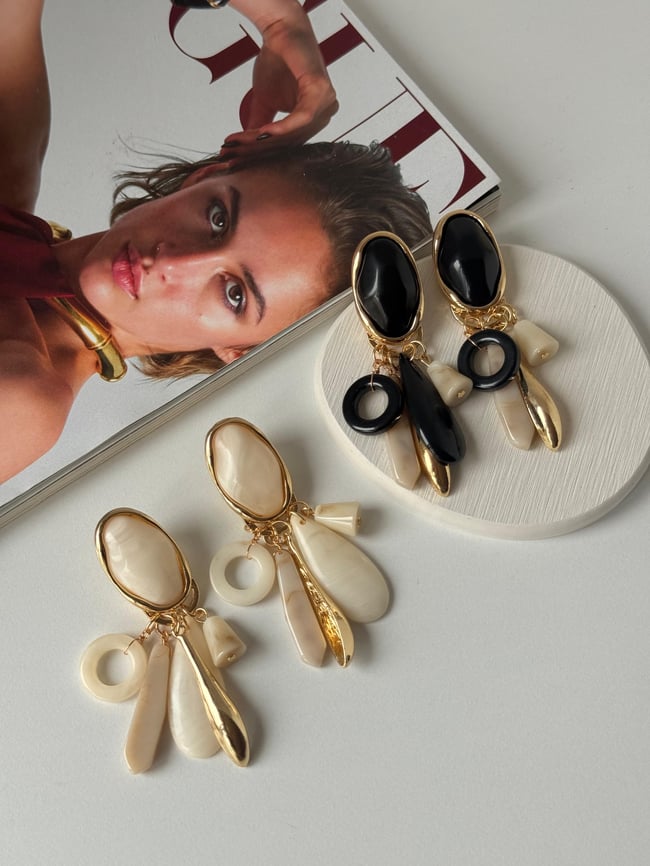 Monaco Charm Gold Kadın Küpe