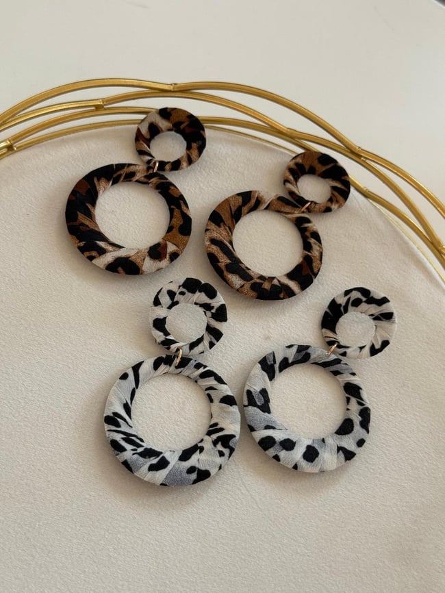 Savanna Double Hoop Kadın Küpe
