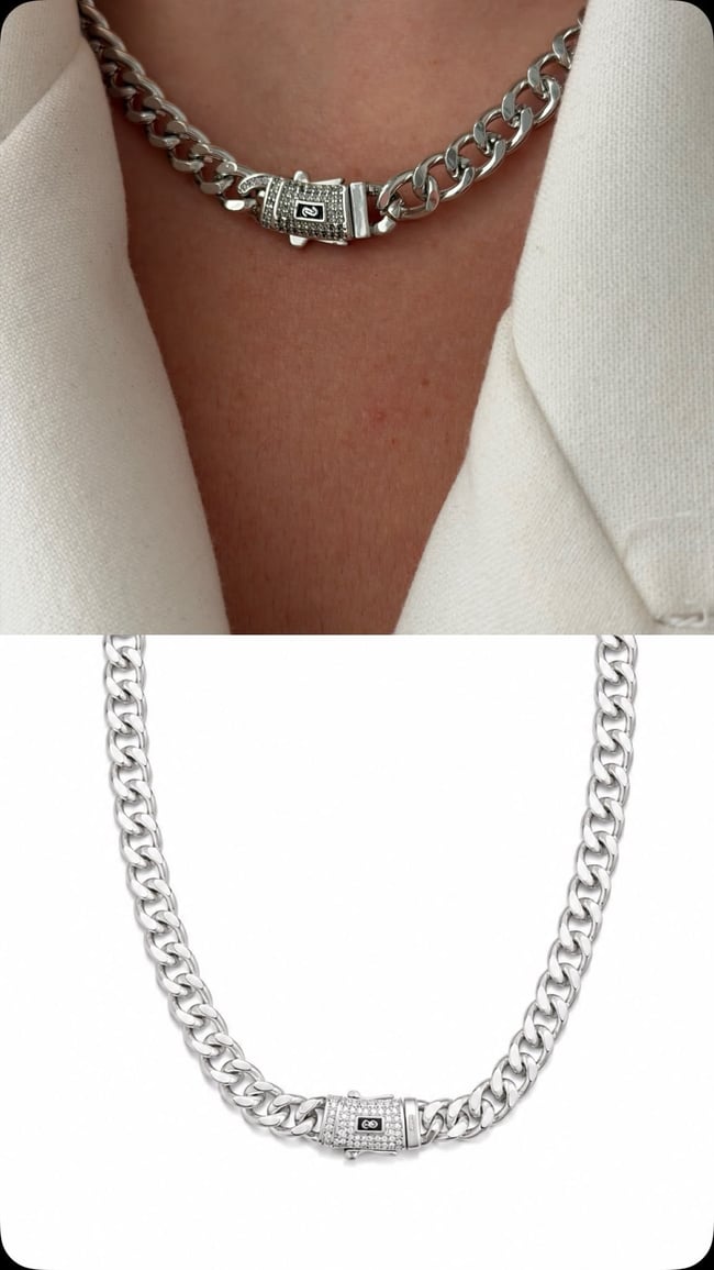 Silver Luxe Gurmet Zincir Kolye