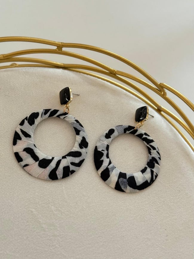 Zebra Noir Küpe