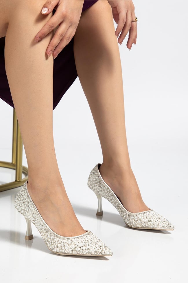 Kadın Topuklu Stiletto Abiye Ayakkabı – Düğün & Davet