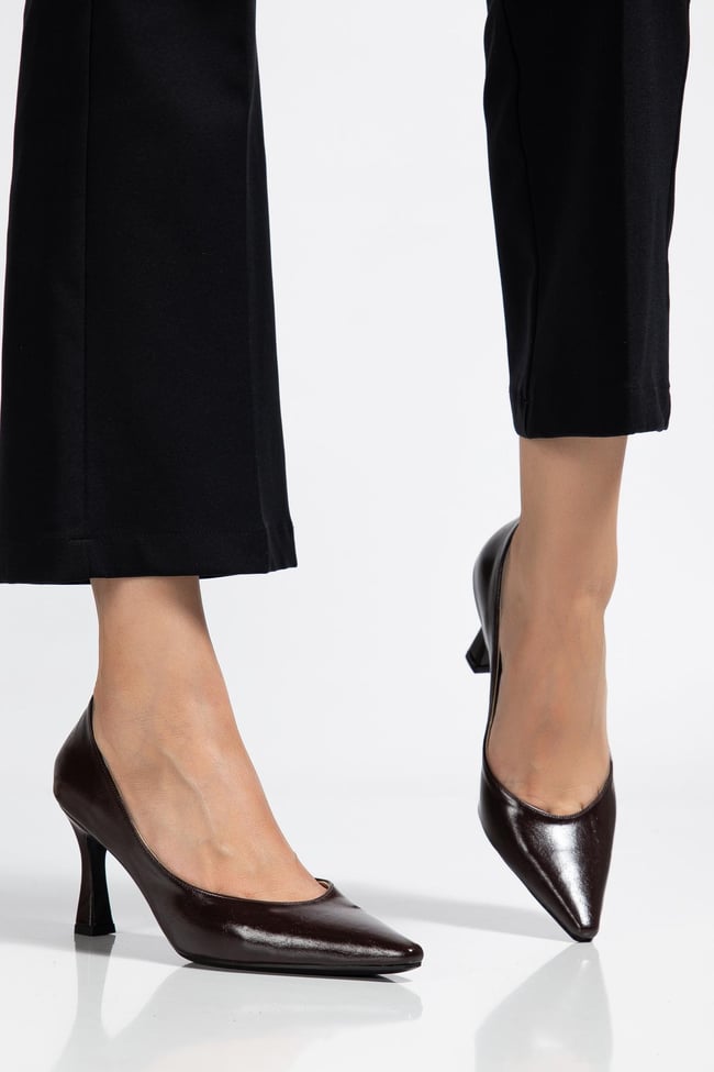Kahverengi Kadın Topuklu Ayakkabı Stiletto