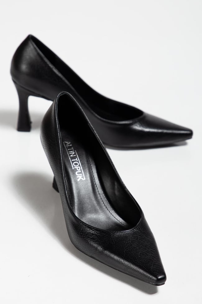 Siyah Kadın Topuklu Ayakkabı Stiletto
