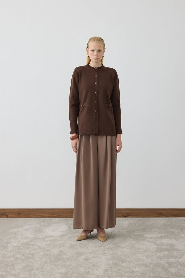 ALBA ÇELİK ÖRME TRİKO HIRKA