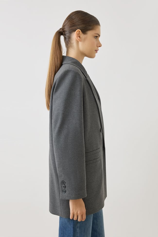 DAPHNE DOKULU BLAZER CEKET