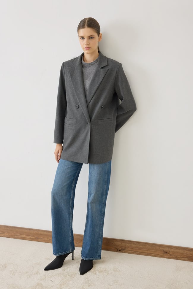 DAPHNE DOKULU BLAZER CEKET