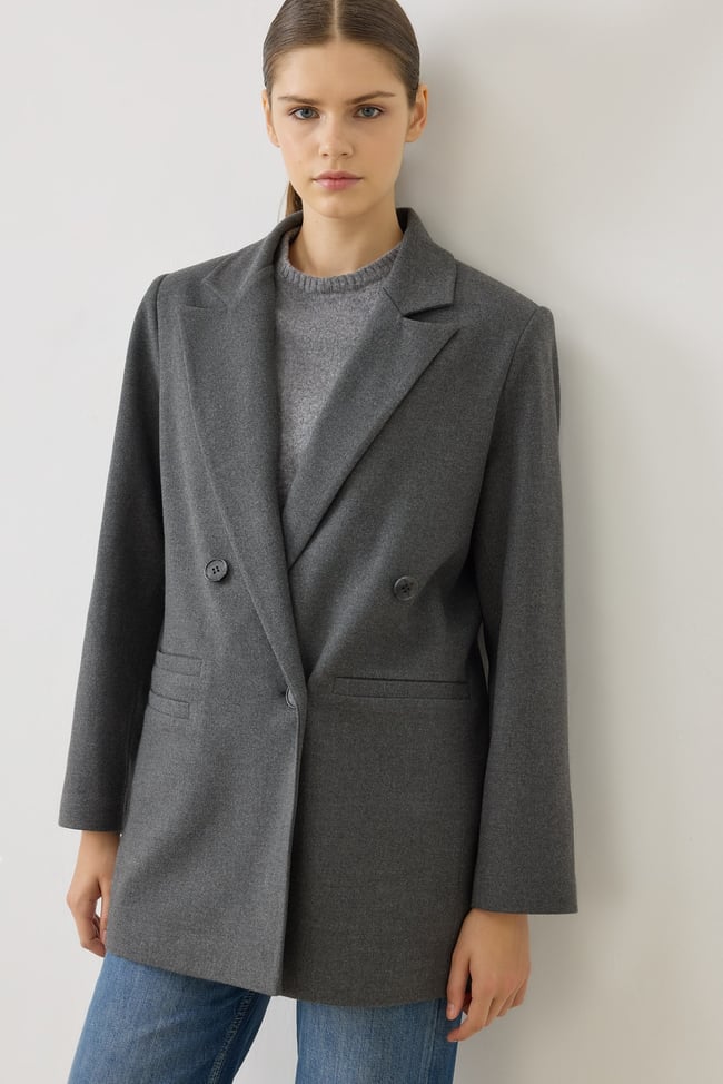 DAPHNE DOKULU BLAZER CEKET