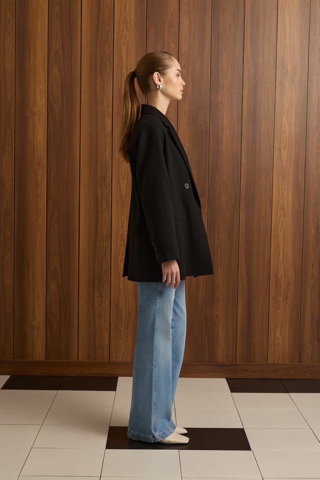 DAPHNE DOKULU BLAZER CEKET