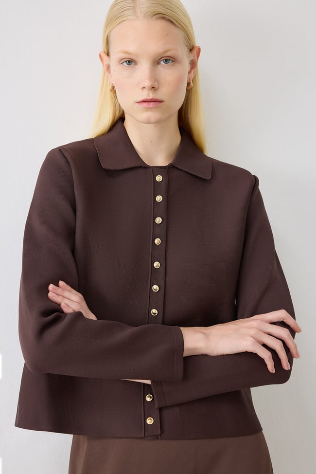 VALER PEPLUM ÇELİK ÖRME TRİKO HIRKA