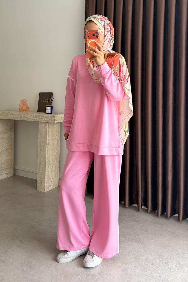Biyeli Oyşh Takım - Pembe