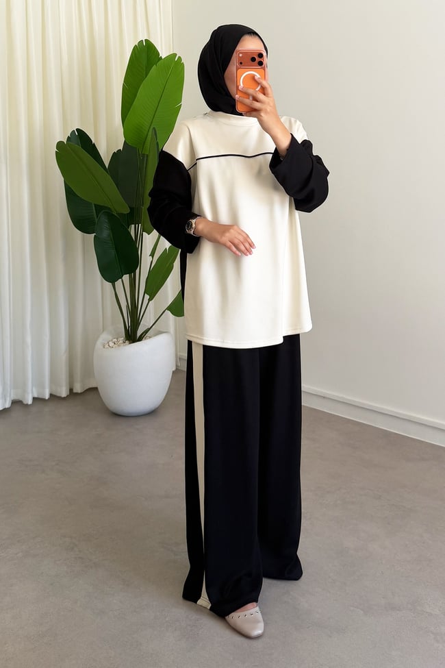 Biyeli Oysh Takım - Siyah