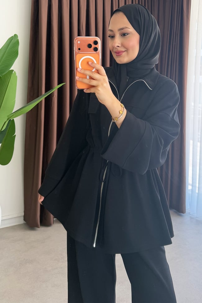 Biyeli Oysh Takım - Siyah