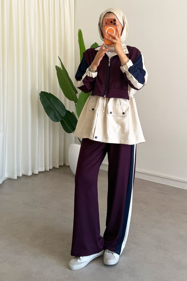 Garnili Oysh Takım - Mürdüm