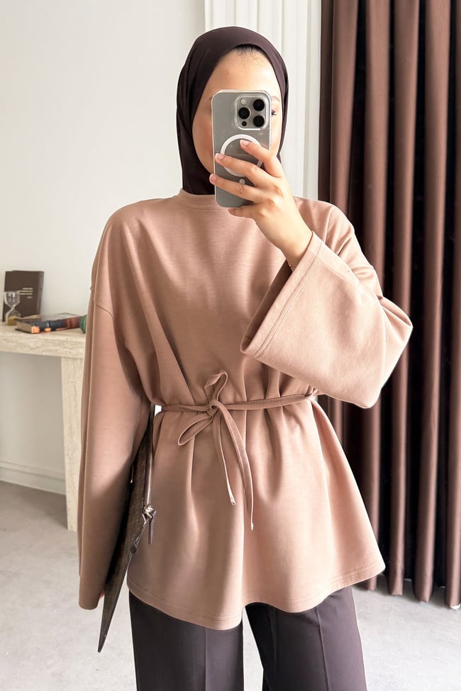 Oversize  Oysh Tunik - Vizon