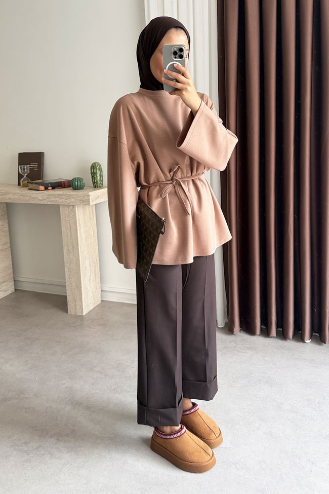 Oversize  Oysh Tunik - Vizon