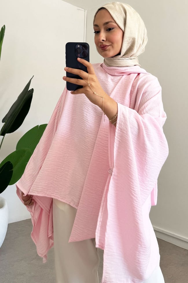 Panço Keten Gömlek - Pembe