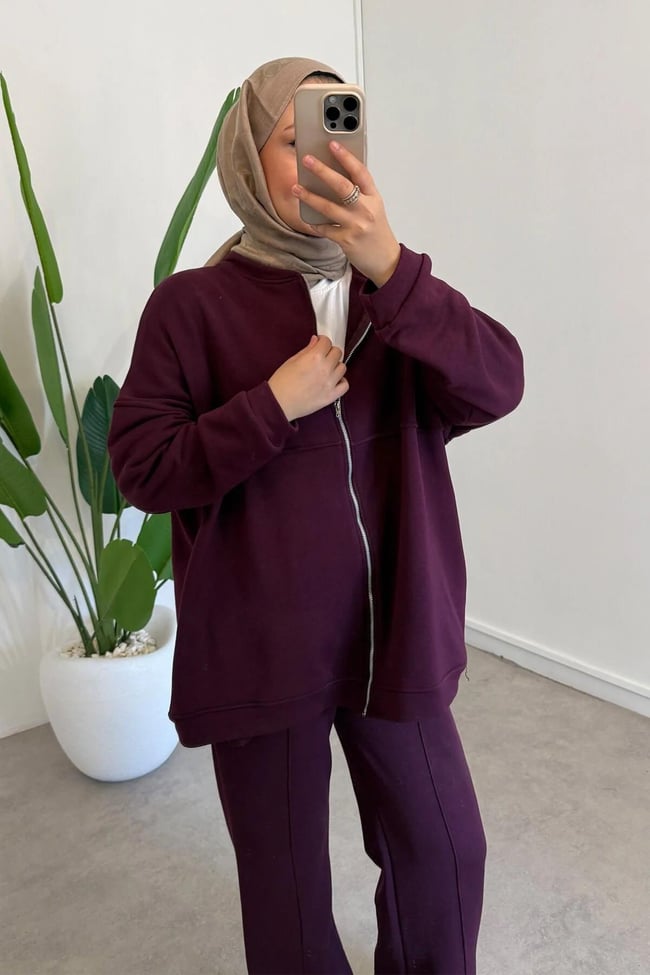 ÜÇ İPLİK TAKIM 9-52851 - BORDO