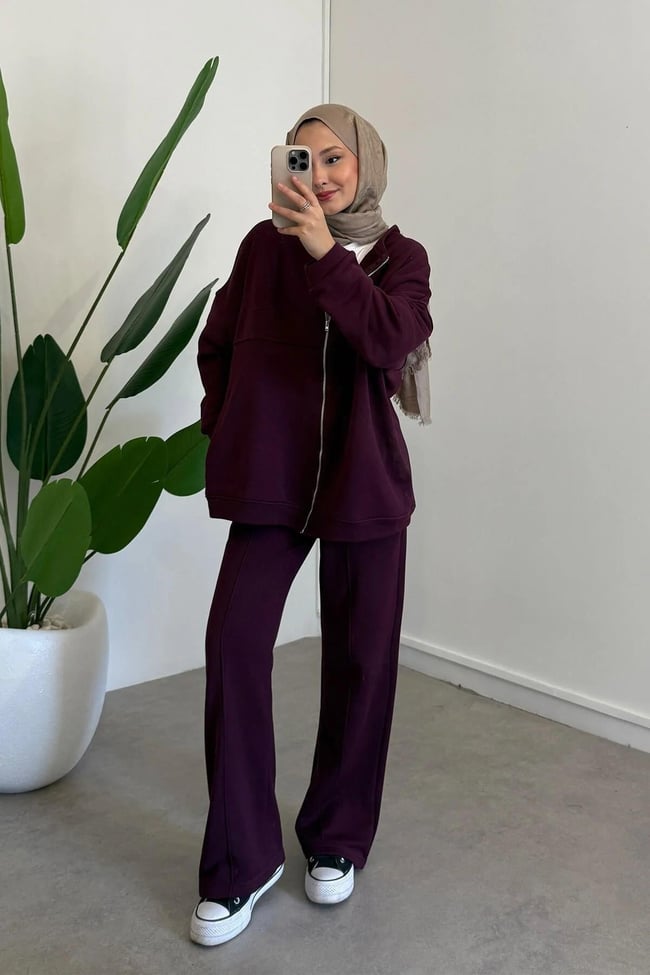 ÜÇ İPLİK TAKIM 9-52851 - BORDO