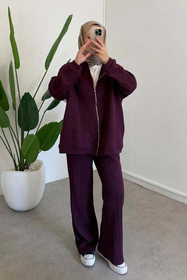 ÜÇ İPLİK TAKIM 9-52851 - BORDO