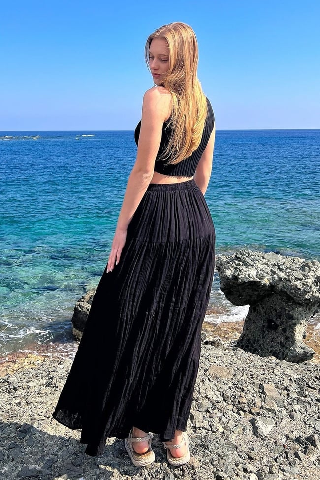 Şilebezi Beyaz Uzun Etek Astarlı 100 cm